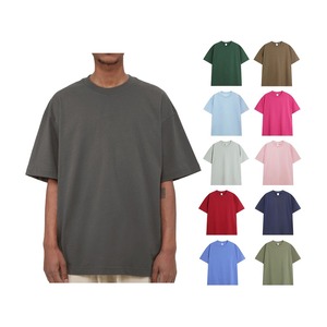 Drop Shoulder Heavyweight Boxy Fit T-shirt Luxury Blank Heavy Cotton Streetwear Boxy Oversized Tshirts <b>Men</b> Custom T Shirt - Product Image 5