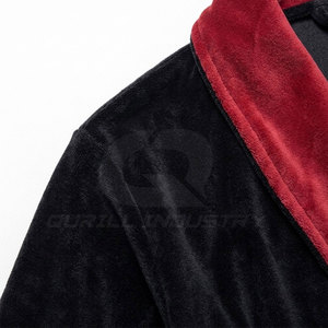 Peignoir de luxe en coton pour homme avec col châle, doux et respirant, toutes saisons, pour hôtel, spa et usage domestique - Product Image 4