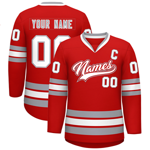 Nueva Camiseta de Hockey sobre Hielo de Alta Calidad, Secado Rápido, Malla de Poliéster, Diseño Libre, Impresión Sublimada, Logotipo Bordado, Uniforme de Hockey Personalizado - Product Image 3