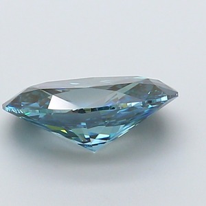 Diamant ovale CVD de 2,42 carats, cultivé en laboratoire, couleur bleu vif fantaisie, clarté VS1, polissage excellent, pierre précieuse de luxe premium, pierre non montée - Product Image 2
