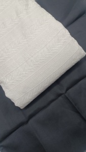 Tela Decorativa de Poliéster Antipelusas con Textura de Sarga, Patrón Floral a Rayas, Revestimiento para Alfombras, Textil para Decoración del Hogar - Product Image 2