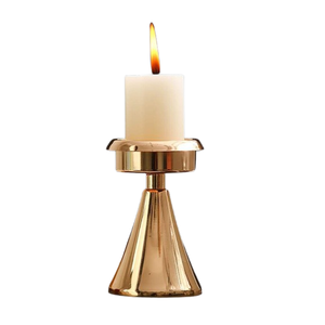 Gold <b>Drip</b> Metal <b>Candle</b> Holder T Light Stand Modern Irregular Centerpiece for Christmas Home Decor - Product Image 2