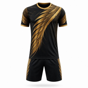 Conjunto de Fútbol para Adultos, Camiseta y Pantalones Cortos, Ligeros, de Secado Rápido, Transpirables, Antideslizantes, 100% Poliéster, Ropa Deportiva para Equipos, Todas las Temporadas - Product Image 6