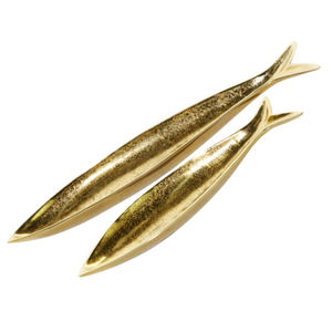 Nouveau Plateau en Aluminium Doré Fantaisie en Gros, Article Promotionnel, Vaisselle de Cuisine, Assiette en Forme de Poisson - Product Image 1
