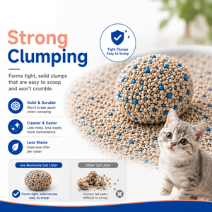 Litière pour chat en bentonite granulée 0,5-2 mm, argile naturelle agglomérante, fournisseur indien pour litières pour animaux de compagnie haut de gamme et acheteurs en gros - Product Image 1