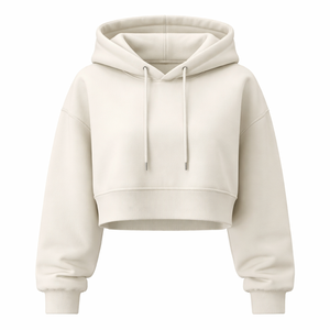 Sudadera con Capucha Corta Oversize Personalizada al por Mayor - Proveedor Ecológico - OEM y Directo de Fábrica - Product Image 1