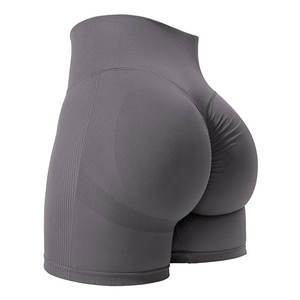 Shorts de yoga taille haute sans coutures effet ventre plat pour l'entraînement, la gym, le cyclisme, la course, le fitness et la détente - Product Image 2