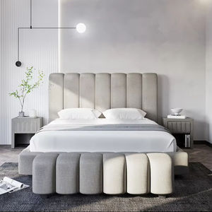 Cama de dormitorio de calidad con cabecero, estructura de cama king size de madera maciza premium, hecha a mano, de lujo, de alta calidad. - Product Image 1