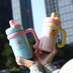 750ml Insulated Handle 316 Stainless Steel Thermos Cup for <b>Women</b> with Straw - Product Image 4