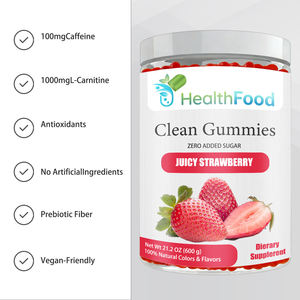 Gomitas Veganas Sabor Fresa para Quemar Grasa Abdominal, Sin Azúcar, Promueven la Salud Intestinal, OEM ODM, Gomitas Orgánicas Personalizadas - Product Image 5