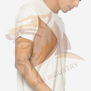 T-shirt formel hip-hop pour homme en polyester/coton de haute qualité, entièrement personnalisable, manches courtes. - Product Image 5