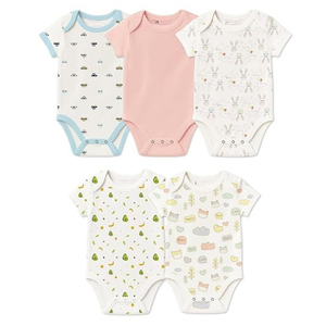 Combinaison bébé personnalisée en coton biologique GOTS et bambou, à manches longues, en tricot côtelé, unisexe, pour tout-petits, multicolores, avec boutons, vêtements pour nourrissons - Product Image 1