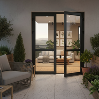 Ventanas Horizontales de Aluminio OEM/ODM para Vietnam, Ventanas Abatibles de Aleación de Aluminio con Aislamiento Térmico para Casas Residenciales y Villas