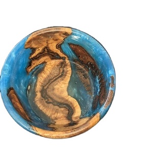 Bol d'affichage à dessert classique en résine polie de qualité supérieure avec doublure dorée couleur personnalisée pour les cérémonies de mariage décor de fête d'hôtel - Product Image 1