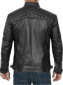 Nueva Colección: Chaqueta de Cuero para Hombre, Transpirable, Cálida para Otoño, con Cuello Alto, Logotipo Frontal, Estilo Vintage, Precio Razonable - Product Image 1
