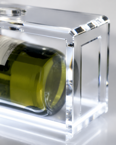 Sophisticated Acrylic LED Lit for Freestanding <b>Wine</b> Bottle Holder for Elegant Display and Showcasing of Your <b>Wine</b> Collection - Product Image 2