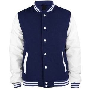 Chaqueta Varsity de Invierno para Hombre de Alta Calidad con Mangas de Cuero y Lana, y Bordado Chenille Personalizado - Product Image 1