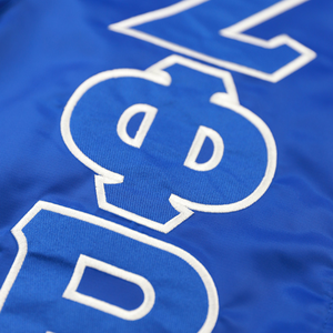 Zeta Phi Beta Bomber Jacket Royal Blue ZPB Women Sorority Jacket Zip Up Greek Apparel HBCU Varsity Style Outerwear - Product Image 4