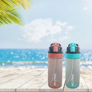 Bouteille d'eau pour enfant à bouton-poussoir à boire directement, vaporisateur de brume, écologique, 500 ml, PP, idéale pour l'été - Product Image 5