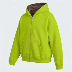 Custom Logo <b>Men</b> Zipper Hoodies Premium Quality Zip Up Apparel with OEM Service Factory Direct Manufacturing Support - Product Image 4