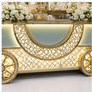 Chariot de traiteur de luxe personnalisé pour mariage, buffet, hôtel, banquet et service alimentaire événementiel - Product Image 3