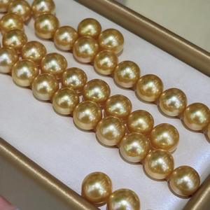 Fabricant en gros, boucles d'oreilles en perles naturelles classiques de 9 à 10 mm, rondes avec de légères imperfections, artisanat en or K 925 de précision - Product Image 4