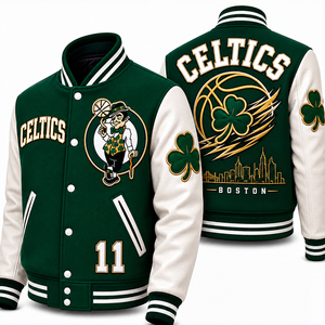 <b>Vintage</b> Style Custom Letterman <b>Jacket</b> Premium Wool Body Leather Sleeves Embroidered <b>Varsity</b> <b>Jacket</b> Manufacturer - Product Image 3