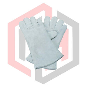 Gants de soudage en cuir de vachette, gants en cuir pour soudeurs, résistants à la chaleur, anti-feu, pour le barbecue et le travail - Product Image 1