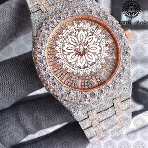 Reloj de Lujo para Mujer Charm_Jewells, Caja Redonda de Acero Inoxidable de 40 mm, Movimiento de Cuarzo Analógico, Cierre Plegable, Esfera de Zafiro - Product Image 5