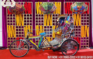 Rickshaw de fotomatón para exteriores, decoración, Desi, sesión de fotos de boda, Rickshaw indio, entrada de boda - Product Image 4