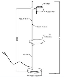 โคมไฟ LED ควบคุมด้วยปุ่ม ผลิตในเวียดนาม โครงสร้างโลหะ ใช้ในอาคาร รองรับไฟฟ้ากระแสสลับ ความสว่างสูง ปรับความสว่างได้ CRI 80 - Product Image 2