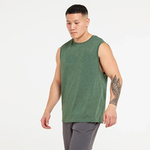 Chalecos de Verano Personalizados al por Mayor para Hombre, Chalecos Holgados sin Mangas de Poliéster/Algodón con Logotipo Personalizado, Camisetas sin Mangas para Hombre - Product Image 3