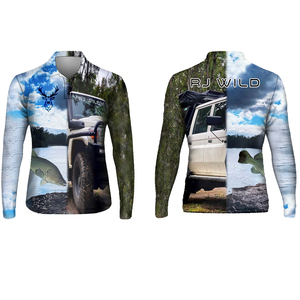 เสื้อโปโลตกปลาแขนยาวระบายอากาศได้ดี UPF50 พรีเมียม สวมใส่สบาย พร้อมโลโก้แบบซับลิเมชั่นตามสั่ง - Product Image 3