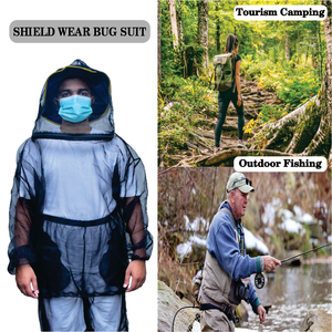 Conjunto de Ropa Transpirable con Capucha y Protección Contra Mosquitos para Pesca, Aventura, Camping y Senderismo al Aire Libre - Product Image 3