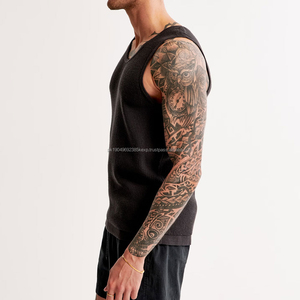 Débardeur pour homme léger de style sans manches, longueur régulière, respirant, décontracté, taille et séchage rapide, débardeur pour homme en couleur unie - Product Image 2