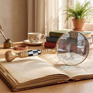 Loupe Métallique Vintage Portative pour Lecteur, Artisan et Collectionneur – Outil de Lecture Antique, Accessoire de Bureau Classique et Vintage - Product Image 5