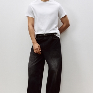 Venta al por mayor: Camisetas de punto 100% algodón, 150g, con estampado puff, logo personalizado, patrón liso, corte holgado, sin MOQ, en blanco. - Product Image 5