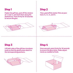 Boîte cadeau rigide de Noël en matériaux recyclés TH CBB-559, fermeture magnétique, design personnalisé, Noël, Père Noël, arbre, fête - Product Image 4