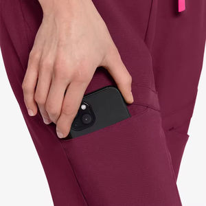 Corduroy tricoté extensible en coton écologique léger unisexe professionnel de haute qualité, couleur et logo personnalisés, pour hôpital - Product Image 6