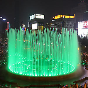 Fuente de Agua Decorativa con Luces LED 1D y 3D, de Acero Inoxidable, con Diseño Moderno para Exteriores, Grande y Colorida - Product Image 5