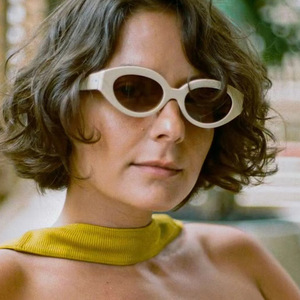 Fashion Custom Personality Retro Small Oval <b>Sunglasses</b> Female PC Frame Women <b>Sunglasses</b> - Product Image 2