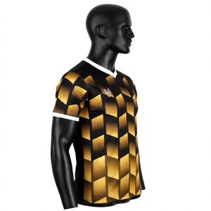 Maillot de sport personnalisé à col en V imprimé par sublimation, grande taille, respirant et anti-humidité, écologique, idéal pour l'été - Product Image 4