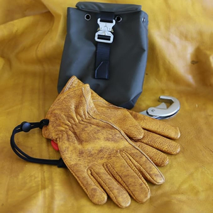 Nouveaux gants de conduite en cuir de vachette, texture lisse, aspect vintage, antidérapants, respirants, protection des mains pour les conducteurs - Product Image 4