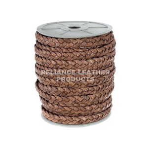 Meilleure vente cordon en cuir tressé plat bleu ciel 3 plis à la mode, 2mm,3mm,4mm, chaîne de finition vintage antique, bijoux de bricolage, en vrac, breloques - Product Image 2