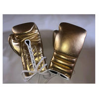 Gants de boxe en cuir doré de qualité supérieure, fermeture à lacets au poignet, entraînement pour adultes, extérieur, antidérapants, respirants, faits à la main