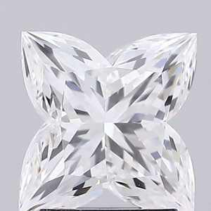 Diamantes Cultivados en Laboratorio de 2 Quilates, Corte Lily, Forma de Flor de Cuatro Pétalos, para Joyería, Diamantes Sueltos con Forma Floral - Product Image 1