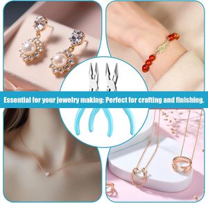 Stainless Steel Jewelry Making Pliers Set 2pcs Chain Nose 4.5 Inch Precision <b>Craft</b> Pliers for <b>Wire</b> Wrapping Repair Beading Tools - Product Image 5