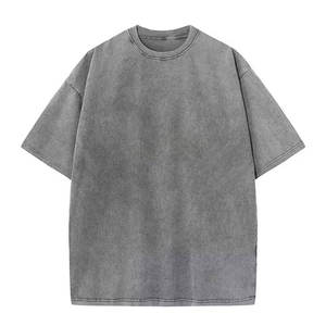 Camiseta Oversize Vintage de Algodón 100% de 260g con Hombros Caídos, Colores Personalizados, Largo Regular, Tejido Ligero de Bambú - Product Image 4