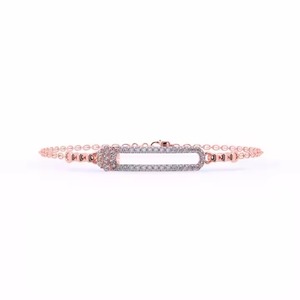 Simple Moissanite Diamond Bracelet High Quality 18KYellow Gold Non-Fade Hip Hop Jewelry for Men and Women - Product Image 4