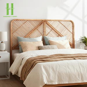 Cama de Ratán de Venta Caliente con Cabecero Sencillo y Paneles para el Cabecero, Ideal para el Hogar y Hoteles, Directo de Fábrica, Ratán 2026 - Product Image 4